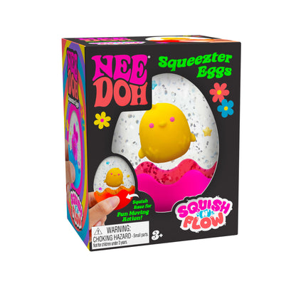 NeeDoh Squeezter Egg chick package